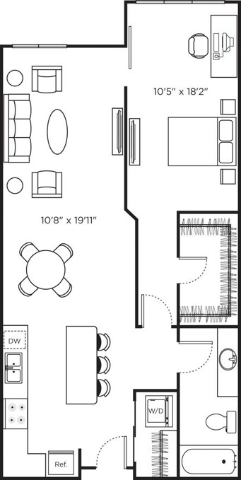Floor plan layout diagram for A48 Premium